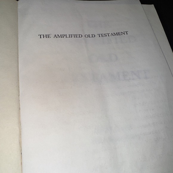 The Amplified Old Testament Part Two Job - Malachi 1962 3rd Edition Hardcover - Picture 3 of 5